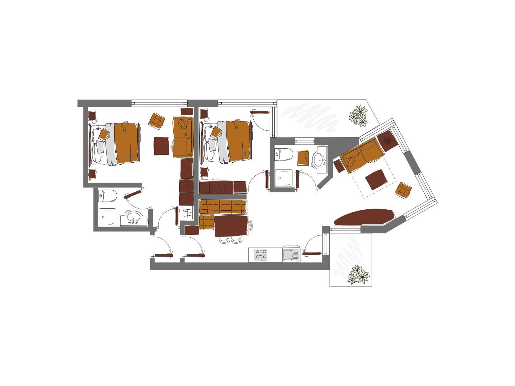 Schoenblick - Gurgl B&B 奥伯古格尔 客房 照片